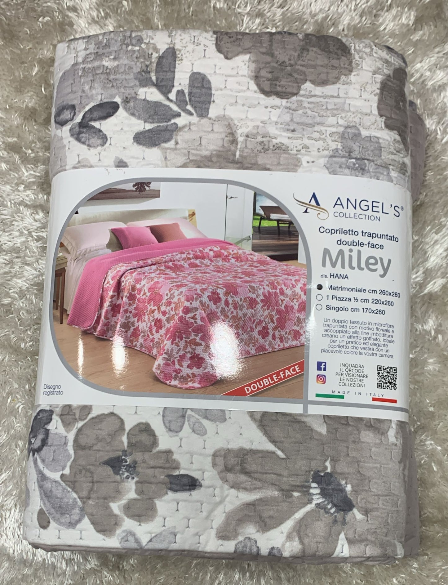 copriletto trapuntato double face miley  matrimoniale  260x260