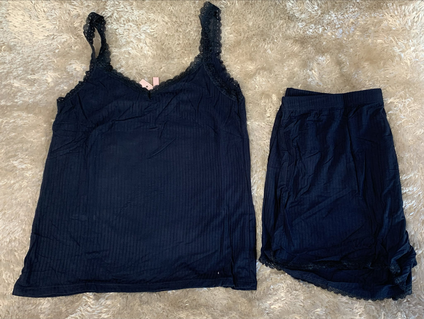 pigiama donna in cotone elasticizzato con bretellina e pantaloncini  fantasia tinta unita