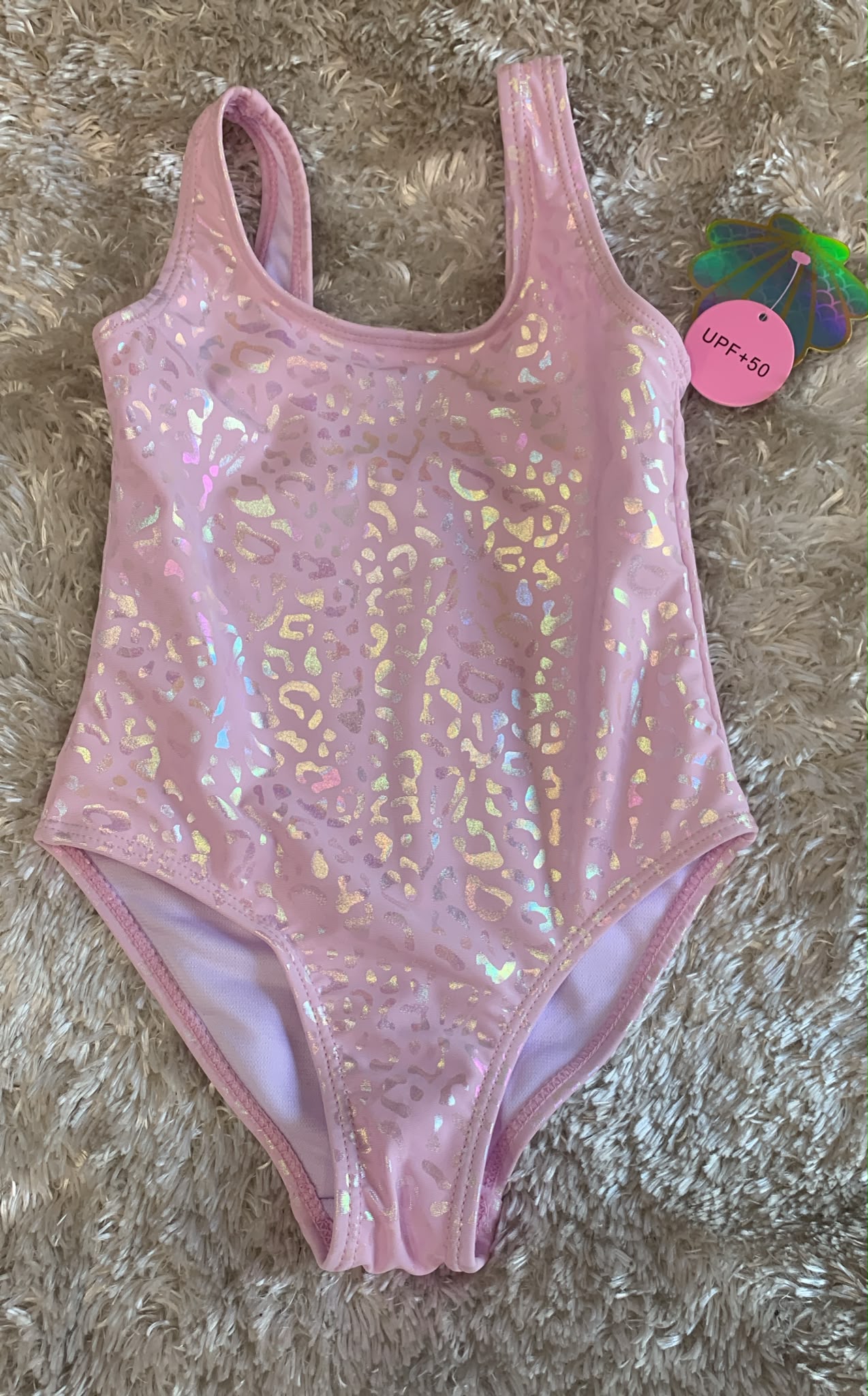 costume intero bimba  fantasia leopardata ( l'articolo non può essere cambiato )