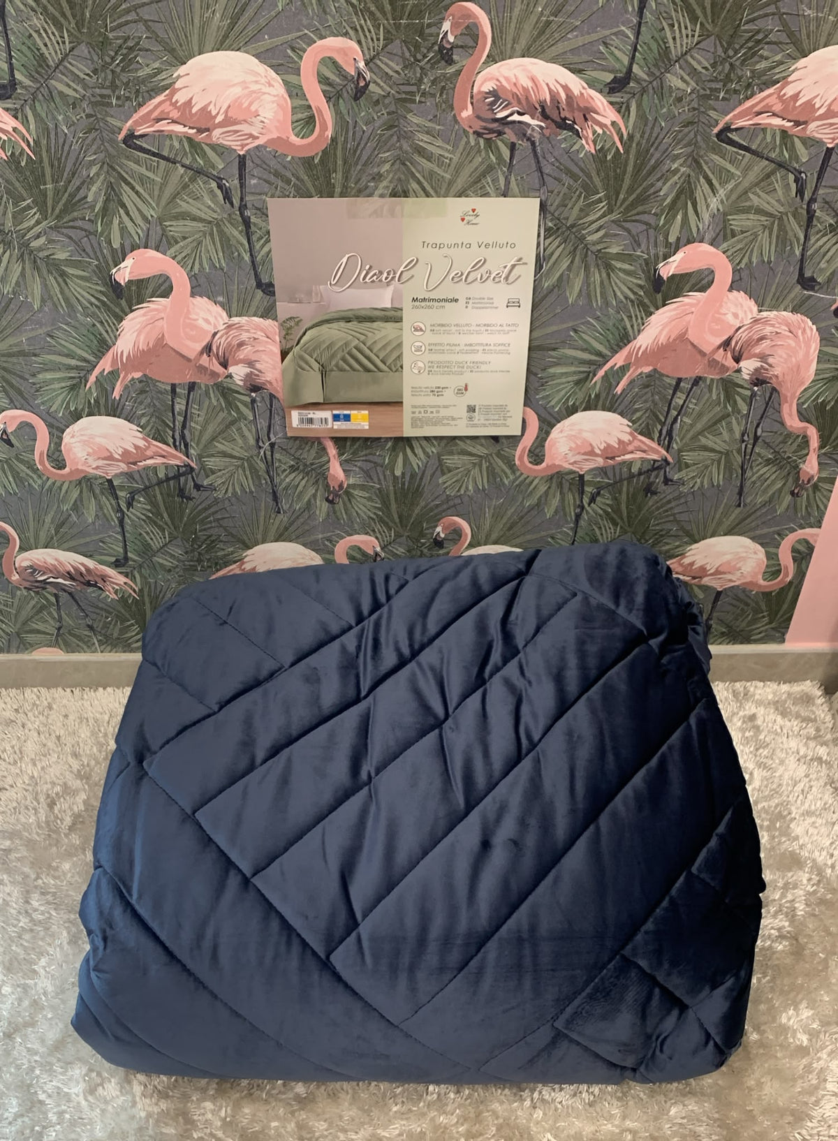 trapunta matrimoniale dicol in velluto 260x260cm in morbido velluto per affrontare questo inverno