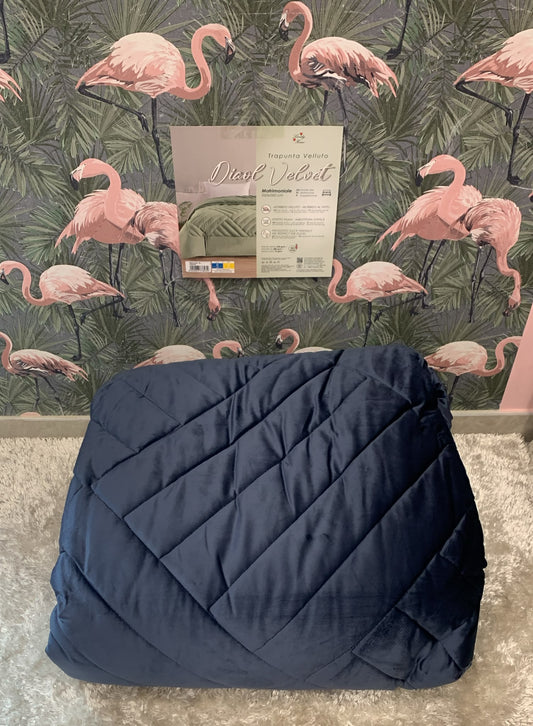 trapunta matrimoniale dicol in velluto 260x260cm in morbido velluto per affrontare questo inverno