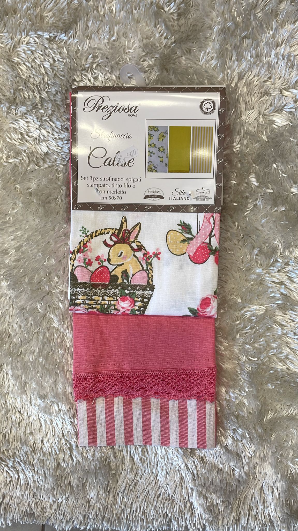 Set 3 strofinacci in cotone  50x70cm