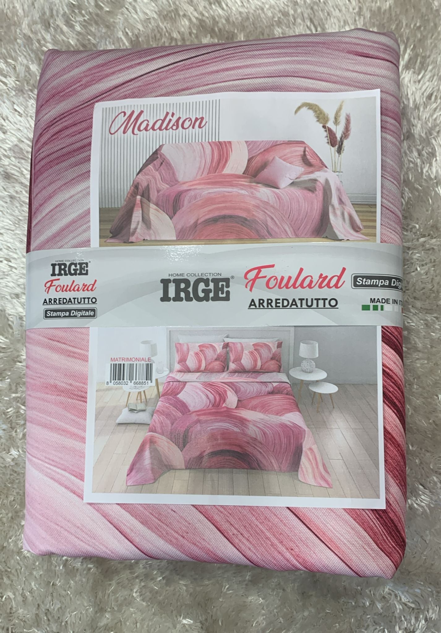 copriletto Arredatutto gran foulard  matrimoniale 240x270 disponibile nel seguenti nomi e fantasia