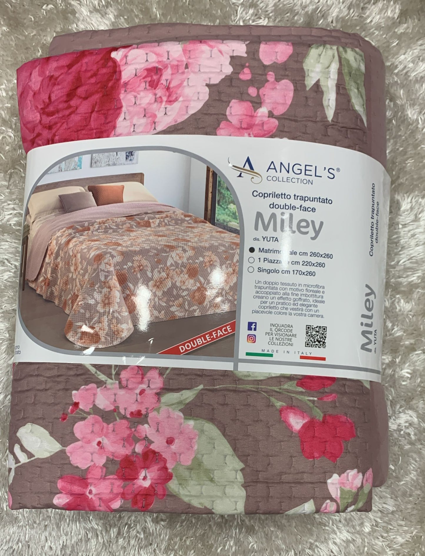 copriletto trapuntato double face miley  matrimoniale  260x260