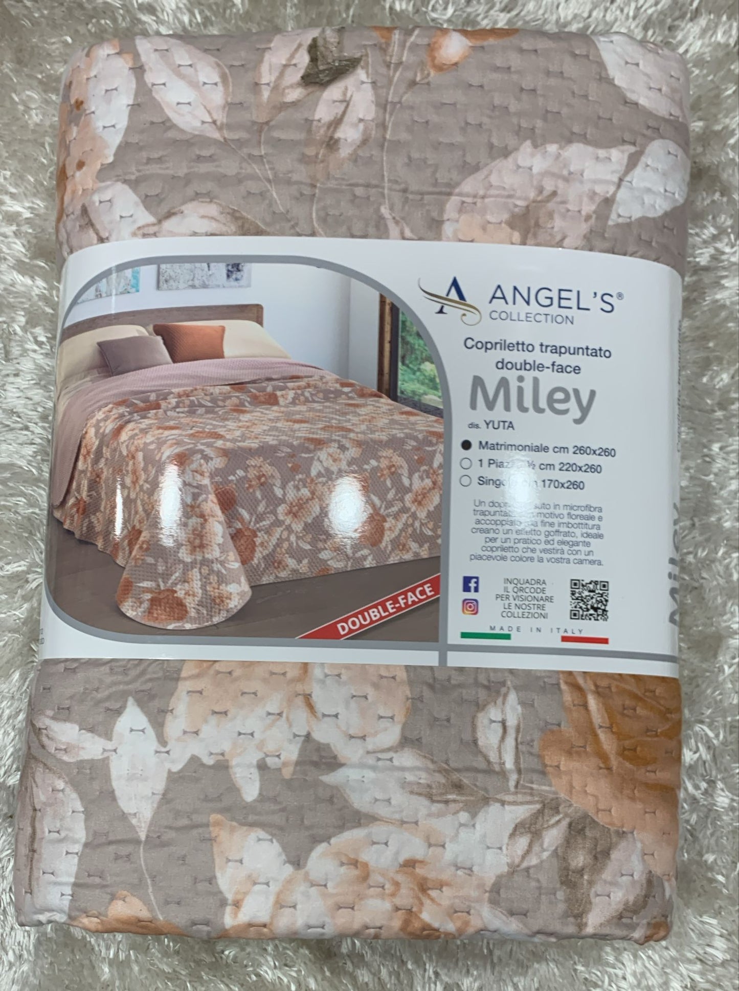 copriletto trapuntato double face miley  matrimoniale  260x260
