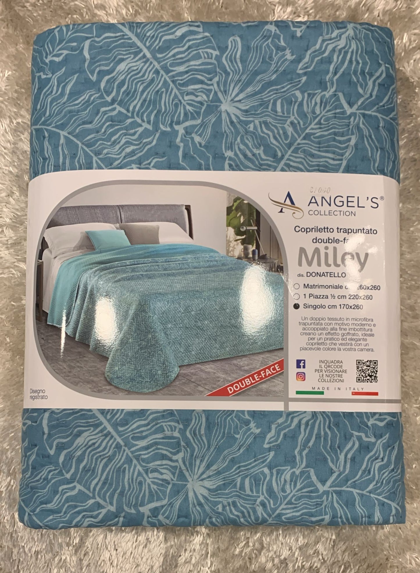 Trapuntino singolo miley  170x260 double-face