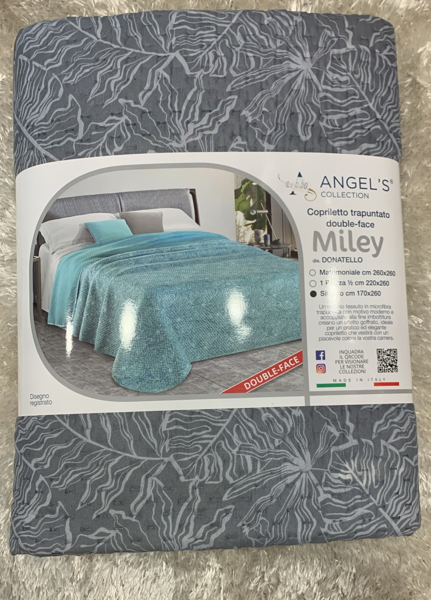 Trapuntino singolo miley  170x260 double-face
