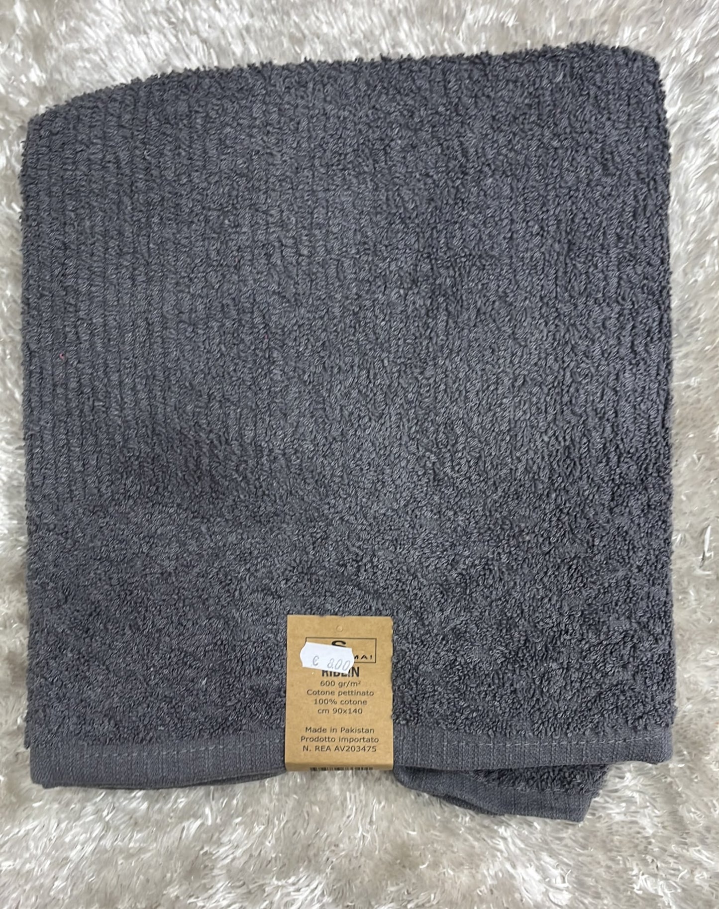 Telo doccia 600g in cotone pettinato  90x140