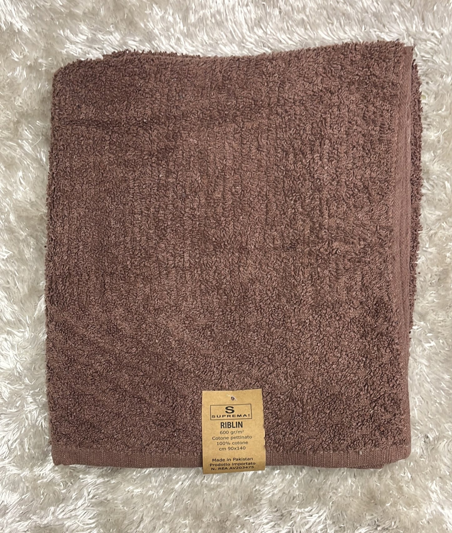 Telo doccia 600g in cotone pettinato  90x140