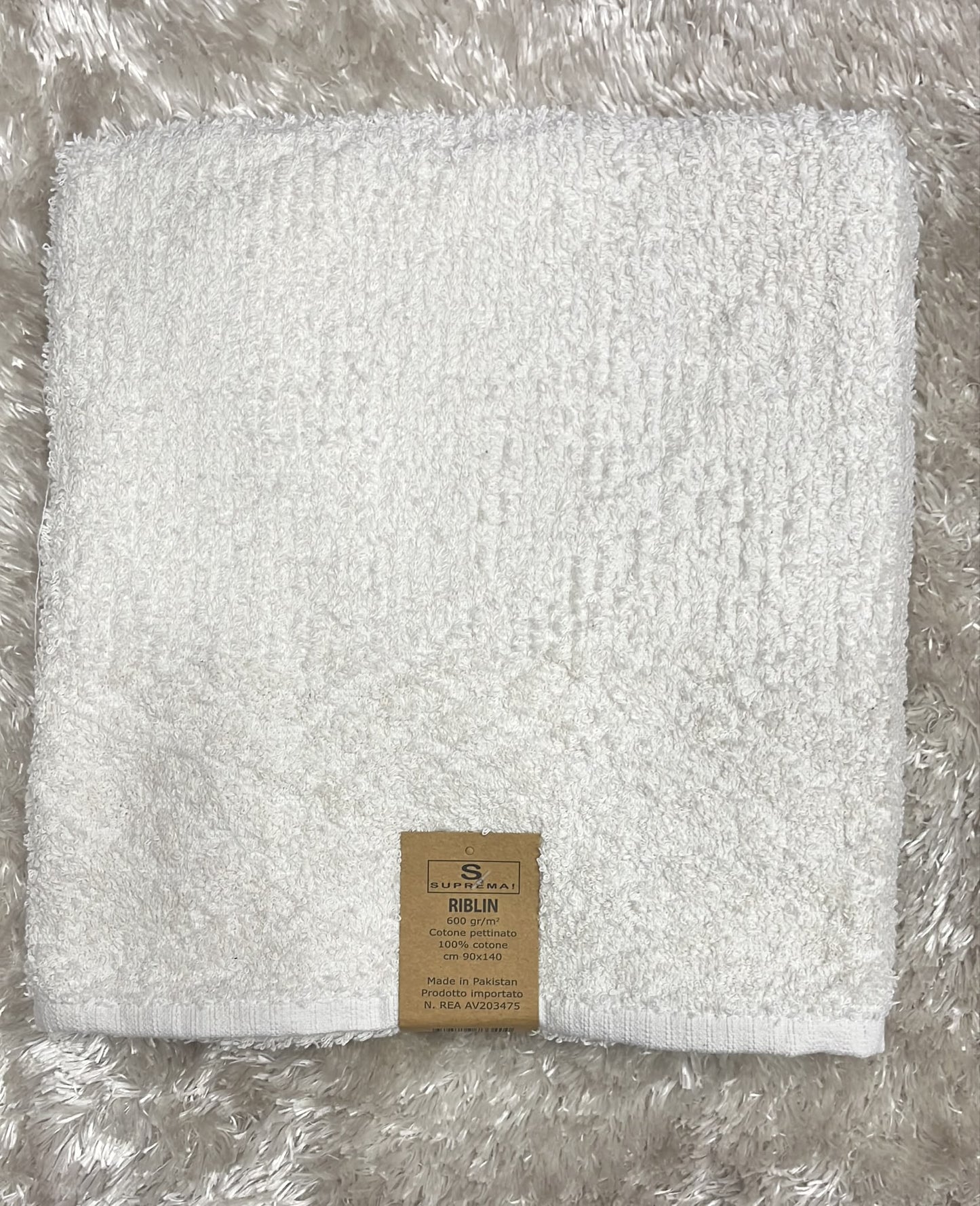 Telo doccia 600g in cotone pettinato  90x140