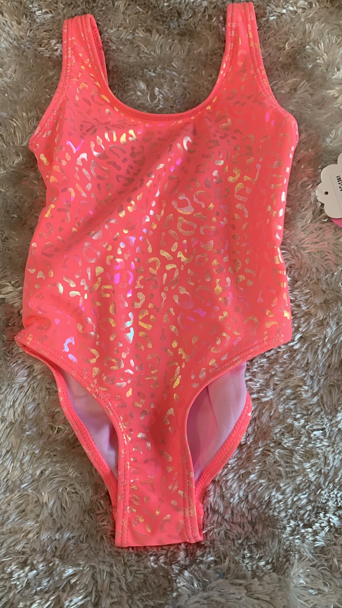 costume intero bimba  fantasia leopardata ( l'articolo non può essere cambiato )