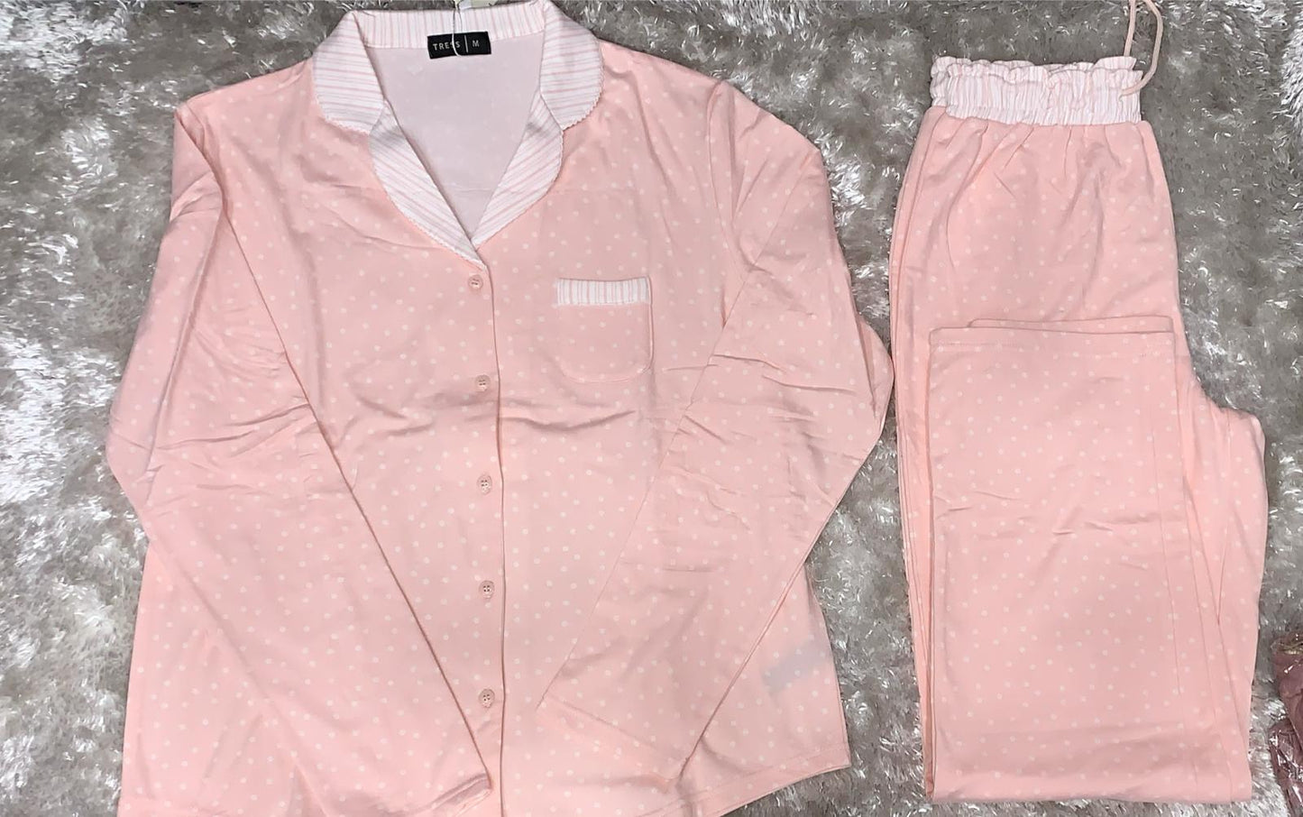 Pigiama donna aperto avanti in cotone caldo felpato e taschino lato cuore,e pantalone con molla in vita e laccetto super comodo e caldo