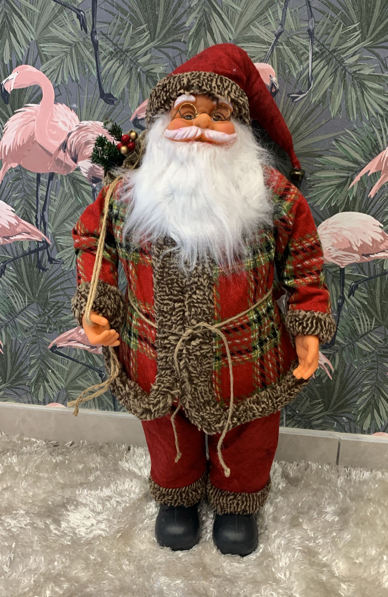 babbo natale all' impiedi 65cm