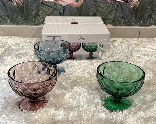 Set di 4 coppe  colorate Lavabile a mano e in lavastoviglie