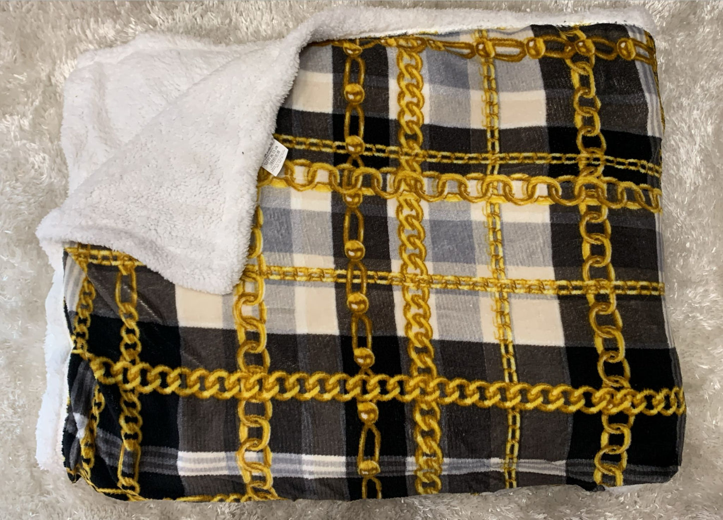 plaid matrimoniale corallino  con pelliccia 200x230