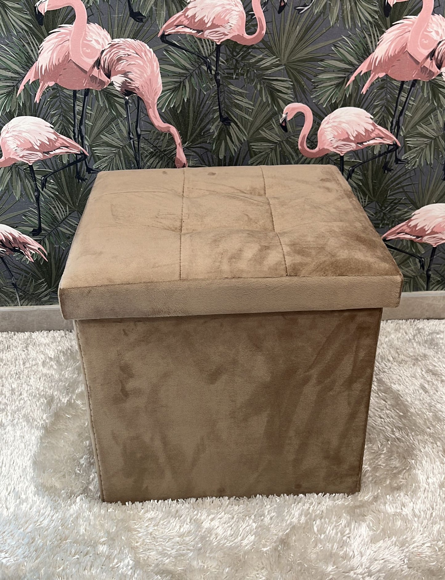 Pouf capiente, pieghevole resistente quadrato Altezza 38 Larghezza 38