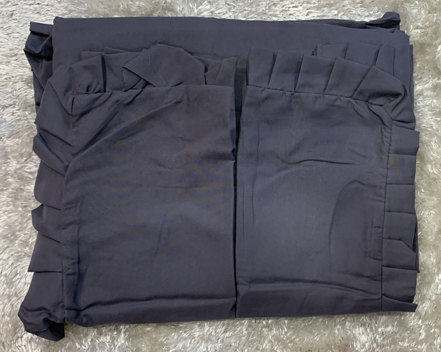 completo letto matrimoniale con volant in microfibra composto da un lenzuolo di sopra con volant 250x280 cm un lenzuolo sotto con angoli 180x200 cm +25 cm due federe con volant