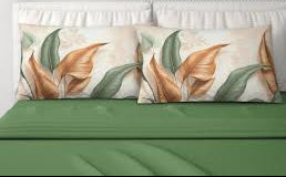 Competo letto matrimoniale in puro cotone con 4 federe fantasia forest Lenzuola sopra t unita 250x290cm Lenzuola sotto t unita con angoli maxi 175x200 cm 2 federe t unita in puro cotone 52x82 2 federe stampa digitale poliestere 50x80