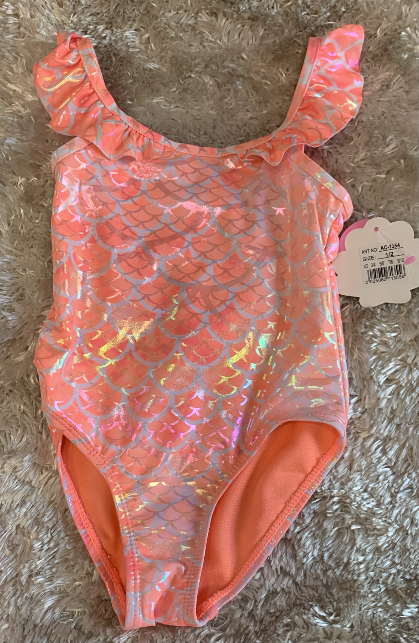costume bimba pezzo intero  fantasia sirena ( l'articolo non può essere cambiato )