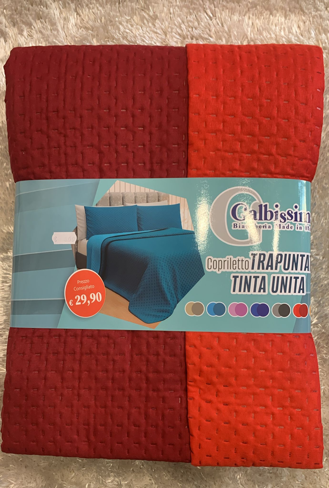 trapuntino singolo double face trapuntato