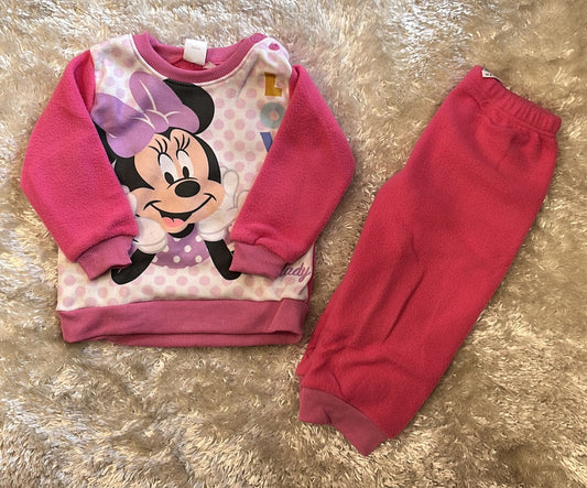 Pigiama Scatolato bimba In micropile  Fantasia minnie