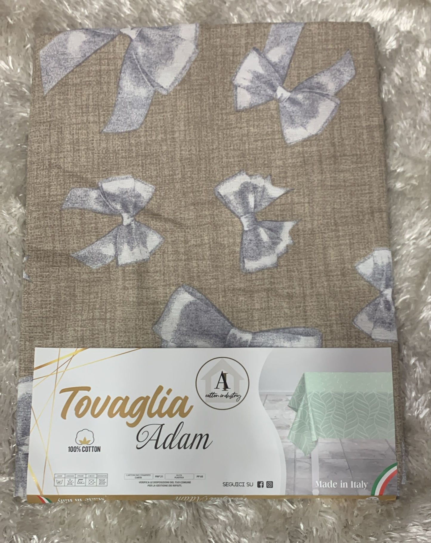 tovaglia in cotone x 12 posti disponibili in varie fantasie e colori