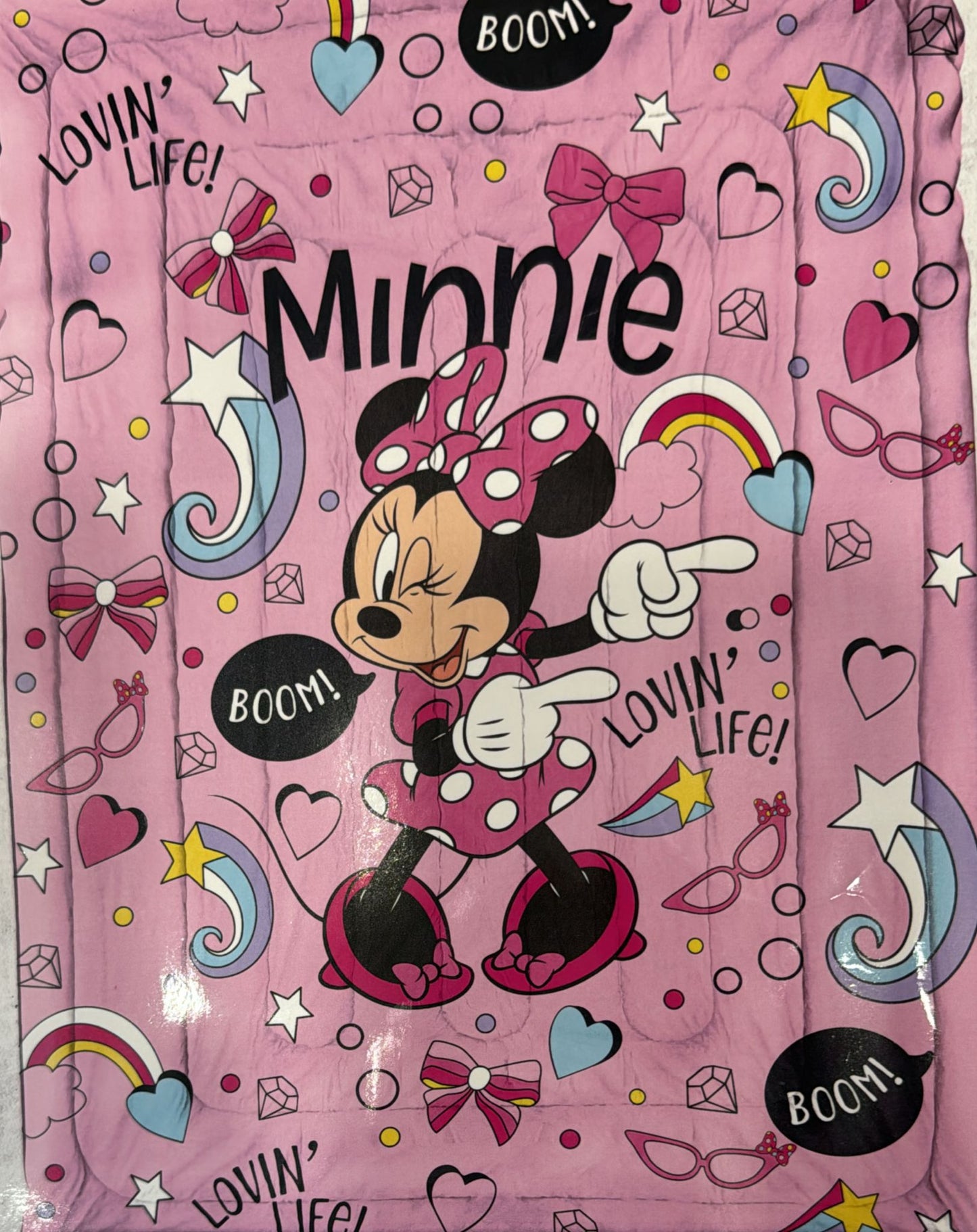 Trapunta singola minnie  calda e morbida e anallergica per arredare con stile la cameretta della tua bambina  Misure 170x260  Rosa